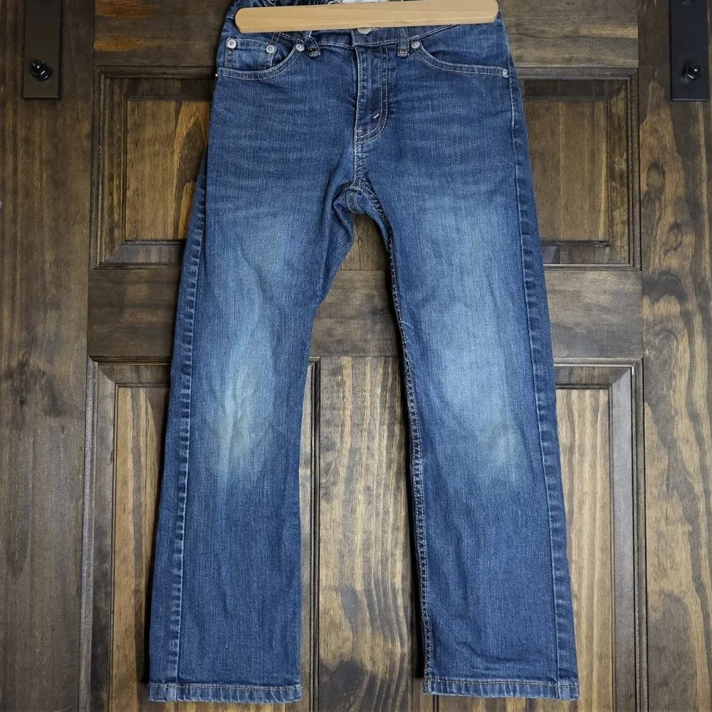Two Pairs Lot Boys Levis 505 8 Slim Bundle Lot - Picture 2 of 9